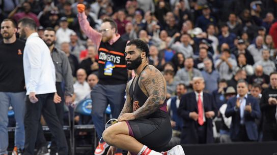 Olympic gold medalist Gable Steveson has all the tools but does he care to get punched in the face for a living?. Photo by Eric Hartline/Imagn Images