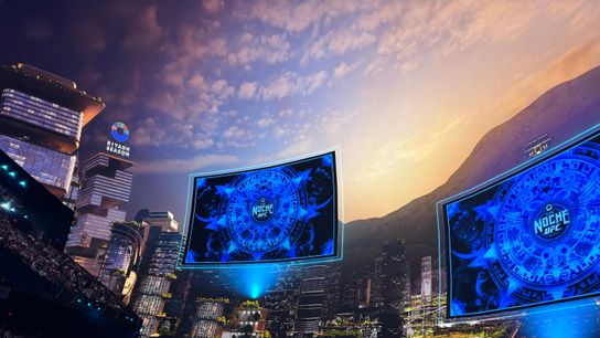 A scene from one of the worlds during Noche UFC Saturday at Sphere. A scene from one of the worlds during Noche UFC Saturday at Sphere.