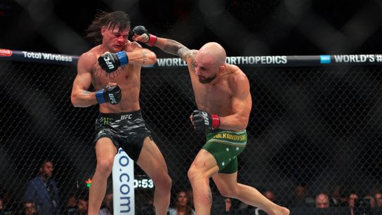 Never the biggest, fastest or strongest, but Alexander Volkanovski is once again the best at featherweight. Photo by Sam Navarro/Imagn Images