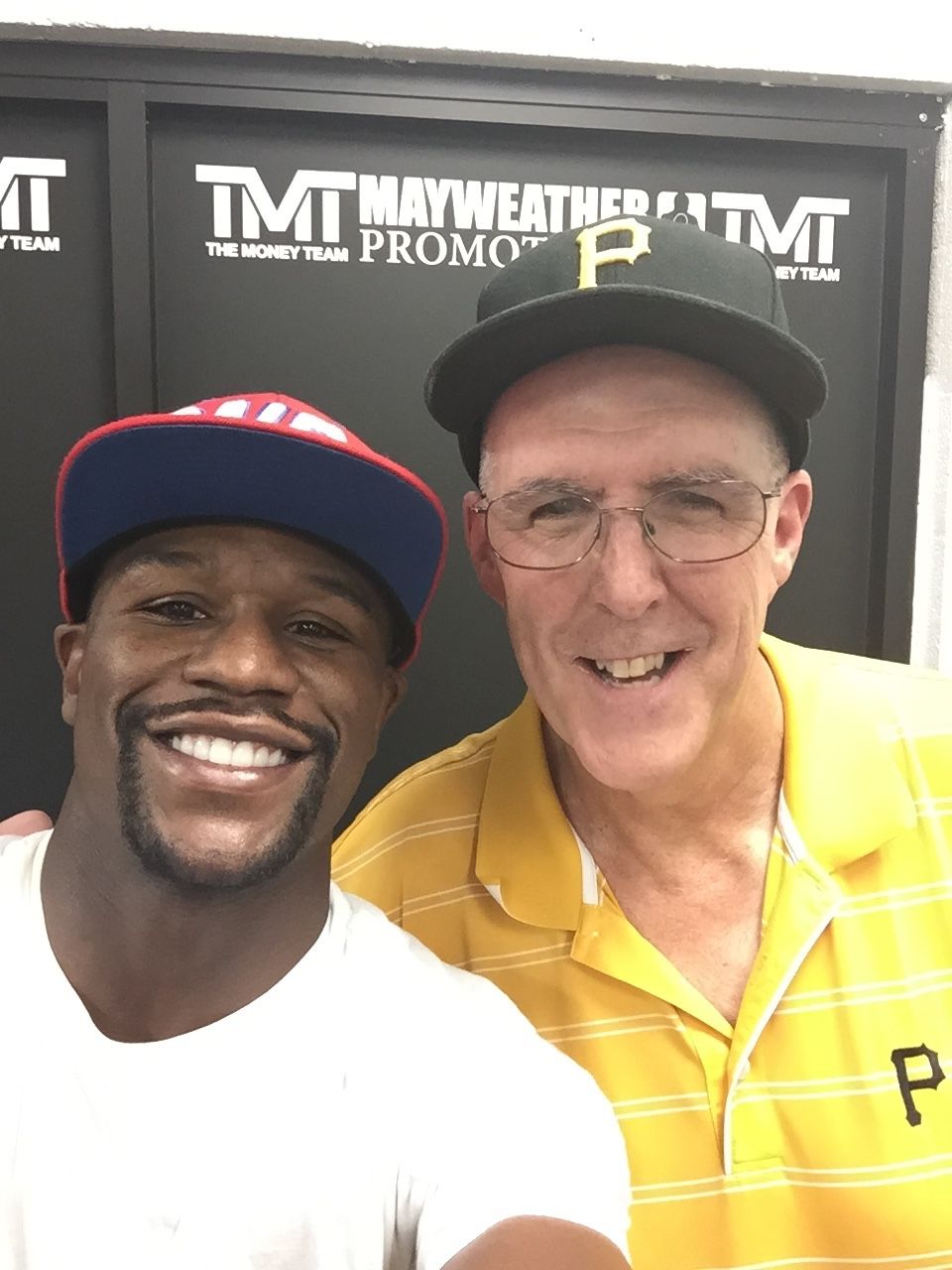 With Floyd Mayweather in 2015, not long after he defeated Manny Pacquiao. With Floyd Mayweather in 2015, not long after he defeated Manny Pacquiao.