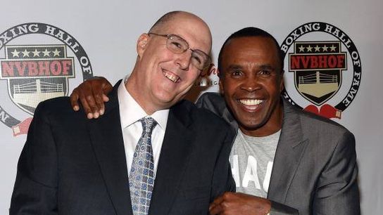 With Sugar Ray Leonard in 2014 at the Nevada Hal of Fame induction ceremony. With Sugar Ray Leonard in 2014 at the Nevada Hal of Fame induction ceremony.